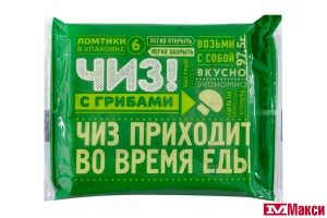 ПРОДУКТ ПЛАВЛЕНЫЙ (ВИТАКО) "ЧИЗ" С СЫРОМ И ГРИБАМИ 50% 97,5Г