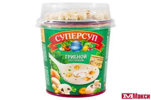 СУП-ПЮРЕ "СУПЕРСУП" ГРИБНОЙ С СУХАРИКАМИ 31Г (РУС.ПРОДУКТ)