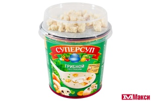 СУП-ПЮРЕ "СУПЕРСУП" ГРИБНОЙ С СУХАРИКАМИ 31Г (РУС.ПРОДУКТ)