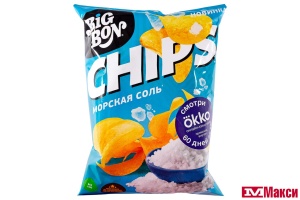 ЧИПСЫ "БИГ БОН" МОРСКАЯ СОЛЬ 50Г