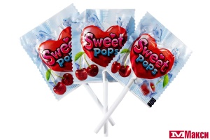 КАРАМЕЛЬ НА ПАЛОЧКЕ "SWEET POPS" МОРОЗНАЯ ВИШНЯ 10Г (ЭВРИКА)