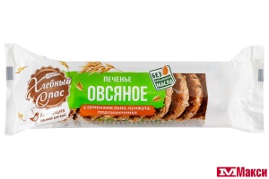 ПЕЧЕНЬЕ (ХЛЕБНЫЙ СПАС) "ОВСЯНОЕ" С СЕМЕНАМИ ЛЬНА,КУНЖУТА И ПОДСОЛНЕЧНИКА 230Г