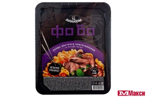 ЛАПША БЫСТРОГО ПРИГОТОВЛЕНИЯ "АЗИЯ МИКС" СО ВКУСОМ ФО БО 90Г (АНАКОМ)