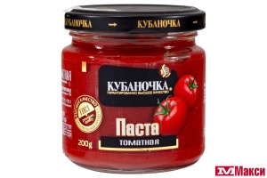 ПАСТА ТОМАТНАЯ "КУБАНОЧКА" 200Г СТ/Б