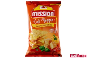 ЧИПСЫ КУКУРУЗНЫЕ "MISSION" СО ВКУСОМ СЫРА ЧЕДДЕР 150Г