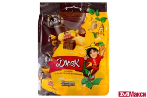 ШОКОЛАДНЫЕ КОНФЕТЫ "ДЖЕК" ШОКОЛАДНЫЕ ИСТОРИИ С ВАФЕЛЬНОЙ КРОШКОЙ 250Г (КОНТИ)