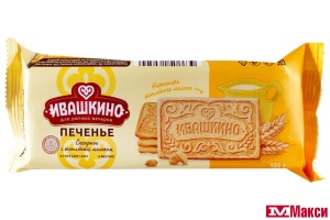 ПЕЧЕНЬЕ САХАРНОЕ С ТОПЛЕНЫМ МОЛОКОМ 105Г (ИВАШКИНО)