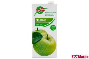 НЕКТАР "ЯРКАЯ ЦЕНА" ЯБЛОЧНЫЙ 0,95Л ТЕТРА-ПАК