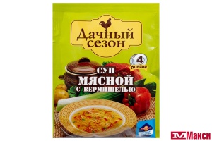 СУП "ДАЧНЫЙ СЕЗОН" МЯСНОЙ С ВЕРМИШЕЛЬЮ 60Г (РУССКИЙ ПРОДУКТ)