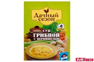 СУП "ДАЧНЫЙ СЕЗОН" ГРИБНОЙ С ВЕРМИШЕЛЬЮ 60Г (РУССКИЙ ПРОДУКТ)