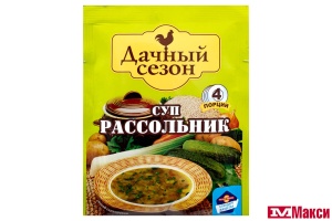 СУП "ДАЧНЫЙ СЕЗОН" РАССОЛЬНИК 65Г (РУССКИЙ ПРОДУКТ) 