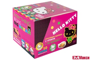 ШАРИКИ ХРУСТЯЩИЕ С КРЕМОМ И ИГРУШКОЙ В ПЛАСТИКОВОМ ЯЙЦЕ 15Г (ЮНИОН)(hello kitty)