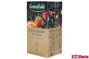 ЧАЙ "GREENFIELD" СТРОУБЕРРИ БЛУМ ЧЕРНЫЙ 25ПАКЕТИКОВ (ОРИМИ-ТРЭЙД)