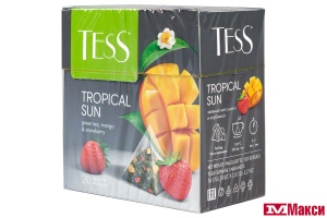 ЧАЙ "TESS" ТРОПИКАЛ САН ЗЕЛЕНЫЙ 20ПИРАМИДОК (ОРИМИ-ТРЭЙД)