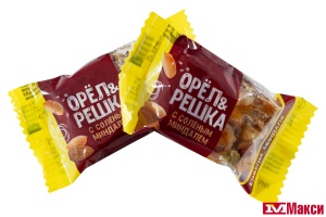 КОНФЕТЫ "ОРЕЛ И РЕШКА" С АРАХИСОМ И СОЛЕНЫМ МИНДАЛЕМ (НЕВСКИЙ КОНДИТЕР)
