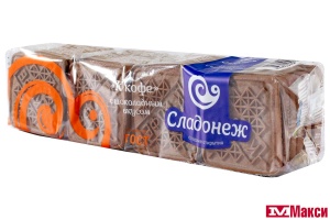 ПЕЧЕНЬЕ "К КОФЕ" С ШОКОЛАДНЫМ ВКУСОМ 340Г (СЛАДОНЕЖ) 