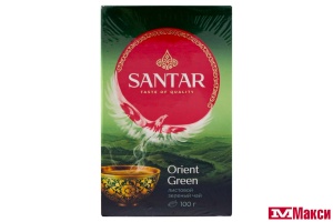 ЧАЙ "SANTAR" ORIENT GREEN ЗЕЛЕНЫЙ ЛИСТОВОЙ 100Г (МАЙ)