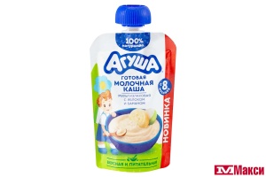 КАША "АГУША" МОЛОЧНАЯ 100Г (ВБД) (ДЕТСКОЕ ПИТАНИЕ) (БЗМЖ)(яблоко-банан мультизлаковая)