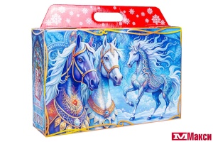 НОВОГОДНИЙ ПОДАРОК "НОВОГОДНИЙ ЗАБЕГ" КАРТОН 1000Г (МАКСИ)