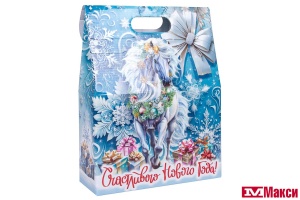 НОВОГОДНИЙ ПОДАРОК "НОВОГОДНЯЯ МЕТЕЛИЦА МИНИ" КАРТОН 600Г (МАКСИ)