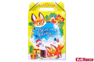 НОВОГОДНИЙ ПОДАРОК "РЫЖИЕ СЕСТРИЧКИ" КАРТОН 700Г (МАКСИ)
