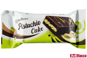КЕКС "PISTACHIO CAKE" ШОКОЛАДНЫЙ В ШОКОЛАДНОЙ ГЛАЗУРИ С ФИСТАШКОВОЙ НАЧИНКОЙ 40Г (BEYOGLU)