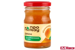 ДЖЕМ АБРИКОСОВЫЙ БЕЗ САХАРА 210Г СТ/Б (ПРОПОЛЬЗУ)