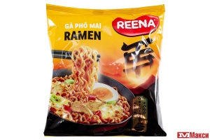 ЛАПША БЫСТРОГО ПРИГОТОВЛЕНИЯ "REENA" GA PHO MAI RAMEN СО ВКУСОМ СЫРА И С ОСТРОЙ КУРИЦЕЙ 115Г