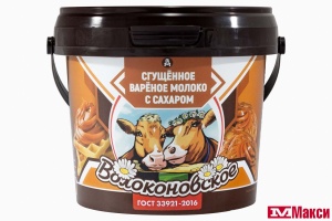 МОЛОКО СГУЩ.(БЕЛГОРОД) "ВОЛОКОНОВСКОЕ" ВАРЕНОЕ С САХАРОМ 8,5% 400Г ПЛ/Б (БЗМЖ)