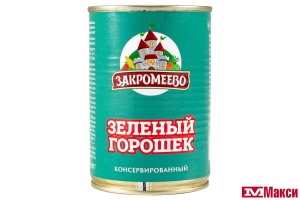 ГОРОШЕК ЗЕЛЕНЫЙ "ЗАКРОМЕЕВО" 420Г Ж/Б