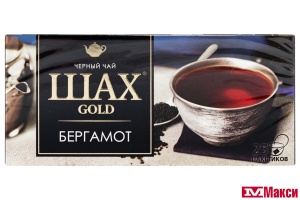 ЧАЙ "ШАХ" ГОЛД БЕРГАМОТ ЧЕРНЫЙ 25 ПАКЕТИКОВ (ОРИМИ-ТРЭЙД)