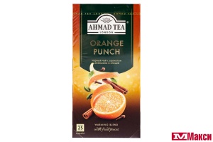ЧАЙ "AHMAD TEA" АПЕЛЬСИНОВЫЙ ПУНШ ЧЕРНЫЙ 25 ПАКЕТИКОВ