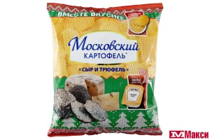 ЧИПСЫ "МОСКОВСКИЙ КАРТОФЕЛЬ" СО ВКУСОМ СЫРА И ТРЮФЕЛЯ 60Г+СОУС HEINZ СЫРНЫЙ (МОСКОВСКИЙ КАРТОФЕЛЬ)