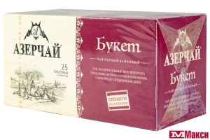 ЧАЙ "БУКЕТ" PREMIUM COLLECTION ЧЕРНЫЙ 25 ПАКЕТИКОВ (АЗЕРЧАЙ)