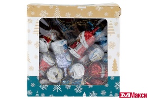 АССОРТИ ШОКОЛАДНЫХ ФИГУРОК НА НИТКЕ 15Г (ЭВР)