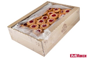 ПЕЧЕНЬЕ "ЗАДУМКА" КРЕМ КЛУБНИКА СО СЛИВКАМИ (ДЫМКА)