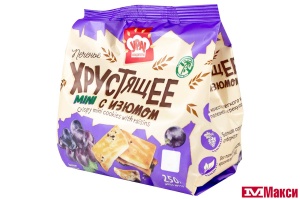ПЕЧЕНЬЕ "ХРУСТЯЩЕЕ MINI С ИЗЮМОМ" 250Г (УРА КОНДИТЕРЫ)