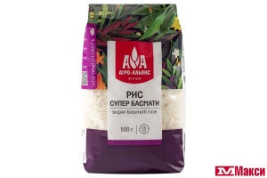 КРУПА РИС СУПЕР БАСМАТИ 500Г ПАКЕТ (АГРО-АЛЬЯНС ЭКСТРА)