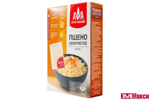КРУПА ПШЕНО ЗОЛОТИСТОЕ 5Х80Г ВАРОЧНЫЕ ПАКЕТЫ (АГРО-АЛЬЯНС)