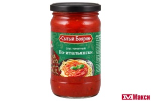 СОУС ТОМАТНЫЙ "ПО-ИТАЛЬЯНСКИ" 350Г СТ/Б (СЫТЫЙ БОЯРИН)