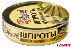 ШПРОТЫ (5 МОРЕЙ) ИЗ САЛАКИ В МАСЛЕ 160Г Ж/Б