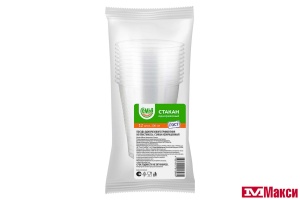 ПОСУДА: СТАКАН ОДНОРАЗОВЫЙ ПРОЗРАЧНЫЙ 200МЛ 12ШТ (СЕМЬЯ ДОВОЛЬНА)