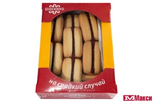 ПЕЧЕНЬЕ "МАГНОЛИЯ" С НАЧИНКОЙ СО ВКУСОМ МАЛИНЫ 500Г (ВОЛОГЖАНКА)