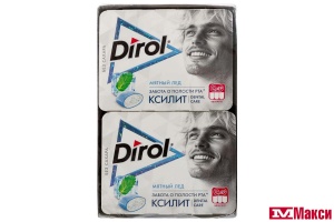 ЖЕВАТЕЛЬНАЯ РЕЗИНКА "DIROL" X-FRESH МЯТНЫЙ ЛЕД 16Г (МОН' ДЭЛИС РУСЬ)