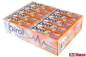 ЖЕВАТЕЛЬНАЯ РЕЗИНКА "DIROL" X ENERGY DRINK 13,6Г (МОН' ДЭЛИС РУСЬ)
