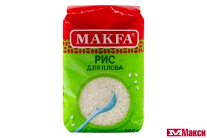 КРУПА РИС "МАКФА" ДЛЯ ПЛОВА 500Г