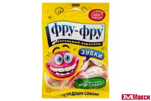 ЖЕВАТЕЛЬНЫЙ МАРМЕЛАД "ФРУ-ФРУ" ЗУБКИ 20Г (ЭВРИКА)
