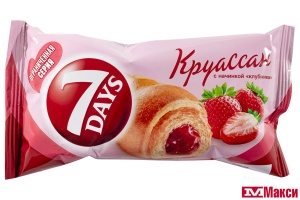 КРУАССАН "7 DAYS" 65Г (клубника)