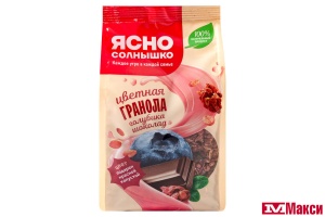 ГРАНОЛА "ЯСНО СОЛНЫШКО" ХРУСТЯЩАЯ С ГОЛУБИКОЙ И ШОКОЛАДОМ 250Г