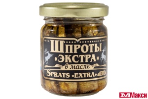 ШПРОТЫ "ЭКСТРА" В МАСЛЕ 100Г СТ/Б (ВКУСНЫЕ КОНСЕРВЫ)